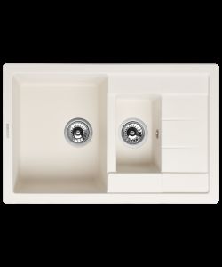 Kitchen sink MODENA 1,5B1D WHITE MODENA 1,5B1D WHITE- photo 1