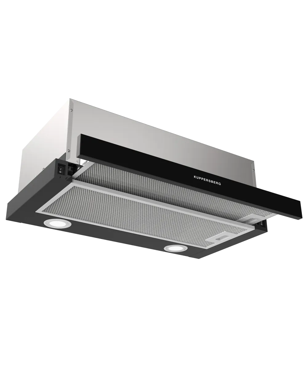 Телескопическая вытяжка встраиваемая SLIMHIT 60 BG