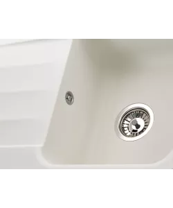 Kitchen sink LIRA 1B1D WHITE ALABASTER