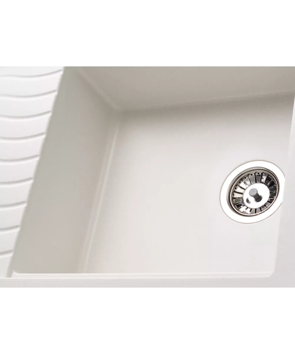 Kitchen sink MILA 1B1D WHITE