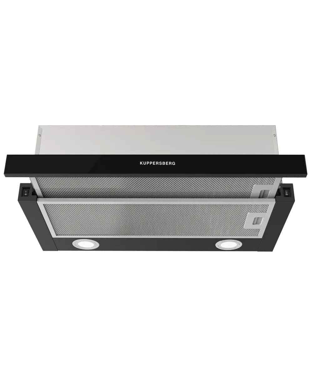 Телескопическая вытяжка встраиваемая SLIMHIT 60 BG