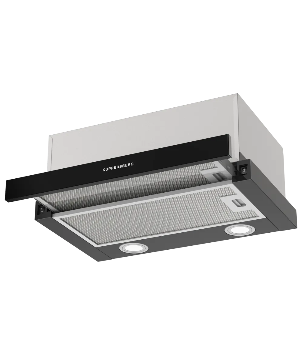 Телескопическая вытяжка встраиваемая SLIMHIT 50 BG